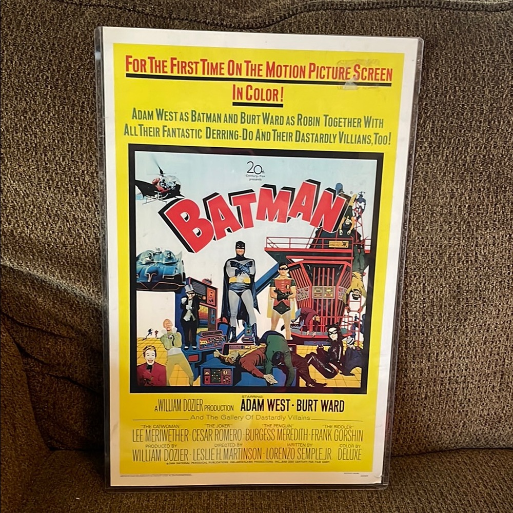Vintage 1966 Batman Poster